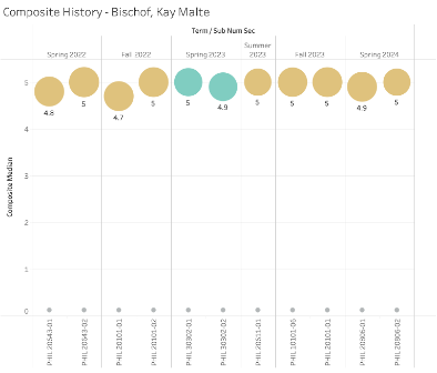 Composite history student evaluations